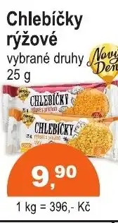 COOP DISKONT Chlebíčky rýžové nabídka