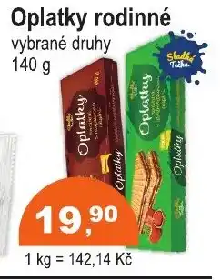 COOP DISKONT Oplatky rodinné nabídka