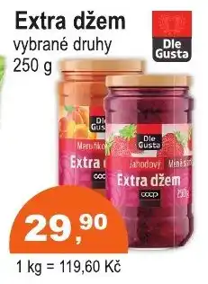 COOP DISKONT Extra džem nabídka