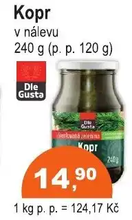 COOP DISKONT Kopr v nálevu nabídka