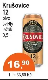 COOP DISKONT Krušovice 12 pivo nabídka