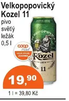 COOP DISKONT Velkopopovický Kozel 11 nabídka