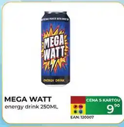 Tamda Foods MEGA WATT energy drink nabídka