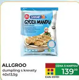 Tamda Foods ALLGROO dumpling s krevety nabídka