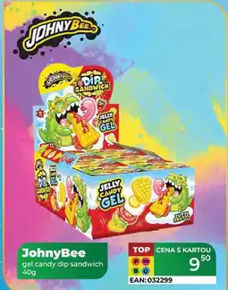 Tamda Foods JohnyBee gel candy dip sandwich nabídka