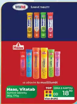Tamda Foods Haas, Vitatab šumivé tabletky 80g, 170g nabídka