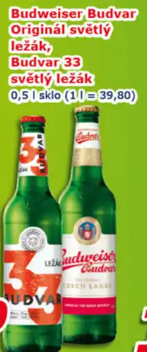 ESO MARKET Budweiser Budvar Originál světlý ležák, Budvar 33 světlý ležák nabídka