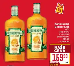 Billa Karlovarská Becherovka nabídka