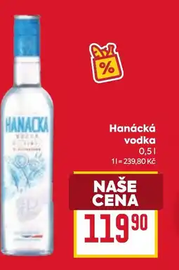 Billa Hanácká vodka nabídka