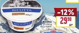 Billa Ricotta nabídka