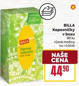 Billa BILLA Kapesníčky v boxu nabídka