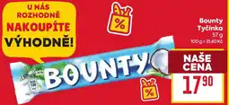 Billa Bounty Tyčinka nabídka