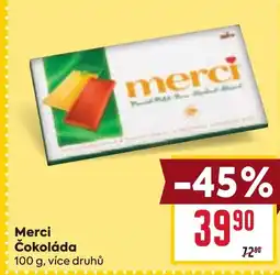 Billa Merci Čokoláda nabídka