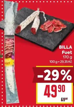 Billa BILLA Fuet nabídka