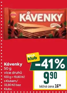 Billa Kávenky nabídka
