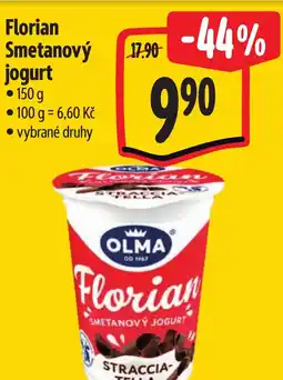 Albert Olma Florian Smetanový jogurt nabídka