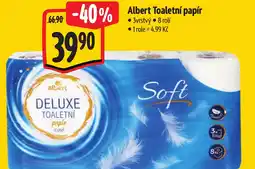 Albert Albert Toaletní papír nabídka