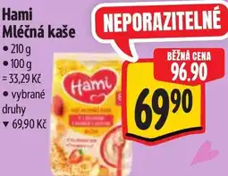 Albert Hami Mléčná kaše nabídka