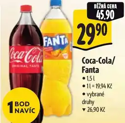 Albert Coca-Cola/ Fanta nabídka