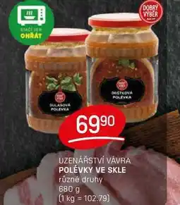 Flop POLÉVKY VE SKLE různé druhy nabídka