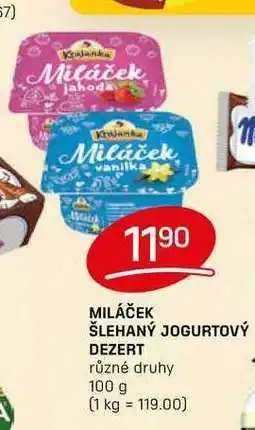 Flop MILÁČEK ŠLEHANÝ JOGURTOVÝ DEZERT různé druhy nabídka