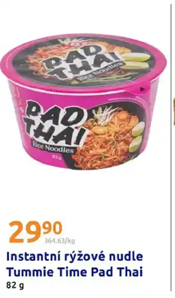 Action Instantní rýžové nudle Tummie Time Pad Thai nabídka