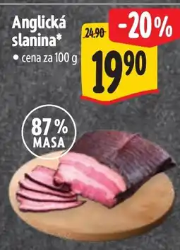 Albert Anglická slanina nabídka