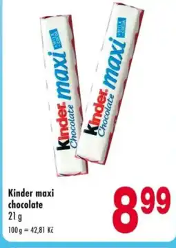 Qanto Kinder maxi chocolate nabídka