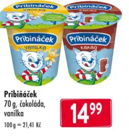 Qanto Pribiňáček, čokoláda, vanilka nabídka