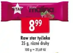 Qanto Raw star tyčinka nabídka