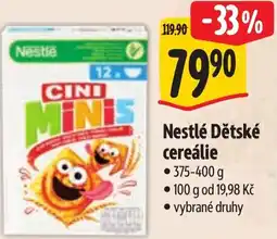 Albert Nestlé Dětské cereálie nabídka