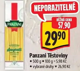 Albert Panzani Těstoviny nabídka