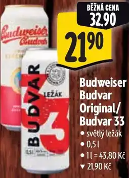 Albert Budweiser Budvar Original/ Budvar 33 nabídka
