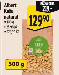 Albert Kešu natural nabídka