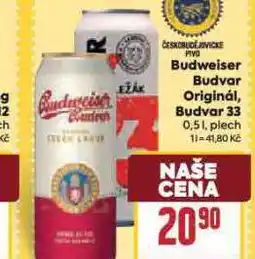 Billa Pivo budvar 33 nabídka