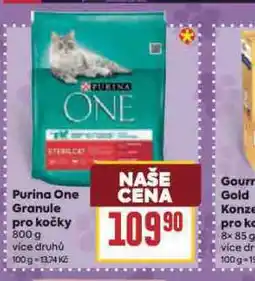 Billa Purina one granule pro kočky nabídka