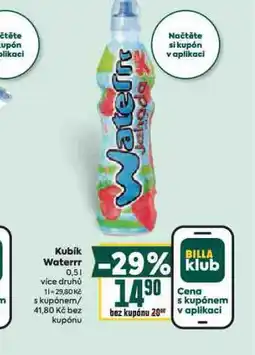 Billa Kubík waterrr nabídka