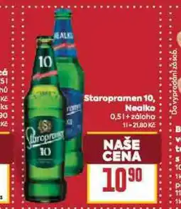 Billa Pivo staropramen nealko nabídka