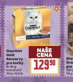 Billa Gourmet gold konzervy pro kočky nabídka