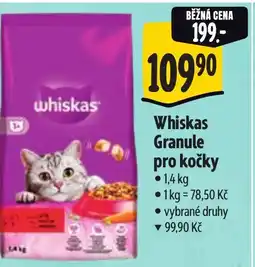 Albert Whiskas Granule pro kočky nabídka