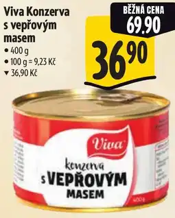 Albert Viva Konzerva s vepřovým masem nabídka