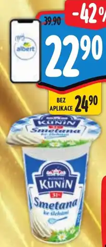 Albert Kunín Smetana ke šlehání 31% nabídka