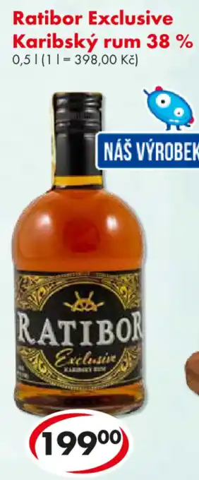 Ratibor Exclusive Karibský rum 38 %