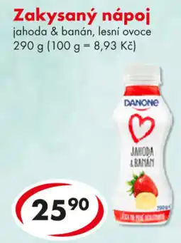 CBA Zakysaný nápoj jahoda & banán, lesní ovoce nabídka