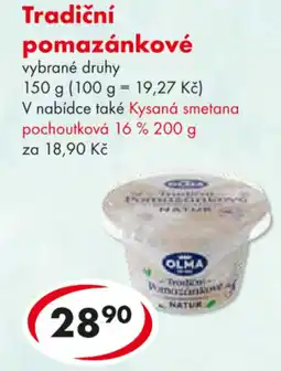 CBA Tradiční pomazánkové nabídka