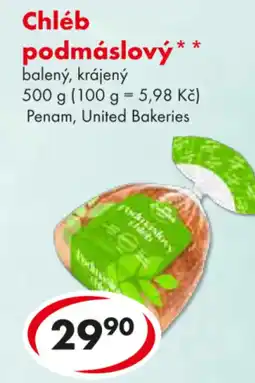 CBA Chléb podmáslový nabídka