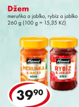 CBA Džem meruňka a jablko, rybíz a jablko nabídka