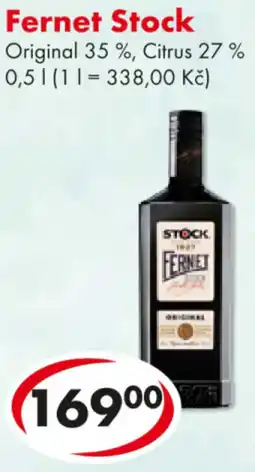 CBA Fernet Stock Original 35 %, Citrus 27% nabídka