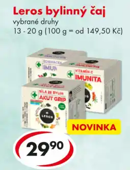 CBA Leros bylinný čaj nabídka