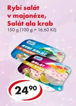 CBA Rybí salát v majonéze, Salát ala krab nabídka